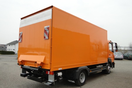 Kofferaufbau - Rösner Backstube, Ort/Kunde: Rösner Backstube, Fahrzeug: MB Atego 816 4x2, Typ: Kofferaufbau