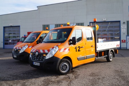 Umbauarbeiten - Autobahndirektion, Ort/Kunde: Autobahnmeisterei Herrieden, Fahrzeug: VW Crafter & Renault Master, Typ: Pritschenaufbau