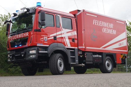 GW-T - Freiwillige Feuerwehr Oedheim, Ort/Kunde: Freiwillige Feuerwehr Oedheim, Fahrzeug: MAN TGM 13.290 4x4 BL, Typ: GW-T - HENSEL Fahrzeugbau - Auslieferung Kundenfahrzeug