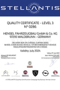 OPEL Certified Converter - HENSEL Fahrzeugbau