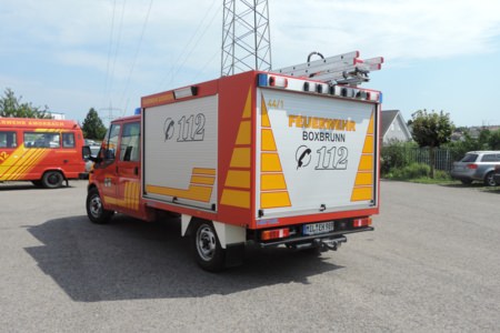 Leiterlagerung - Boxbrunn, Ort/Kunde: Feuerwehr Boxbrunn, Fahrzeug: Ford Transit, Typ: Reparatur