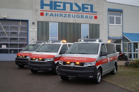 3x MZF Ordnungsamt Köln, Ort/Kunde: Stadt Köln, Fahrzeug: VW T6.1 Flachdach, Typ: MZF-MTW-MTF - HENSEL Fahrzeugbau - Auslieferung Kundenfahrzeug