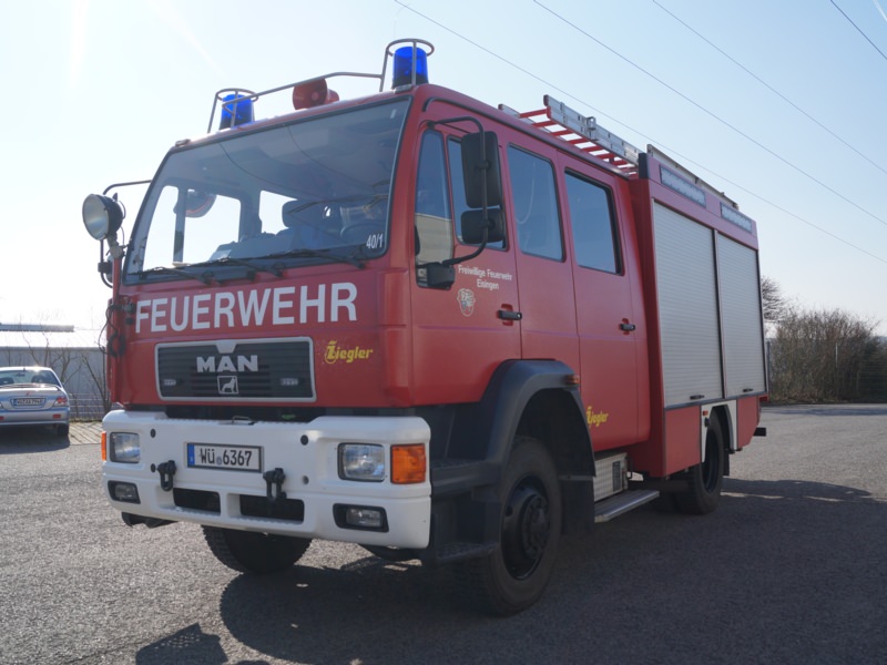 Nachrüstung Auszug für Aggregat - Eisingen, Ort/Kunde: Eisingen, Fahrzeug: MAN LF 16, Typ: Reparatur - HENSEL Fahrzeugbau - Auslieferung Kundenfahrzeug