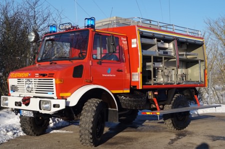 Instandsetzung Gerätekoffer RW 1 Schwarzwald-Baar-Kreis, Ort/Kunde: Landratsamt Schwarzwald-Baar-Kreis, Fahrzeug: MB UNIMOG 1300, Typ: Reparatur