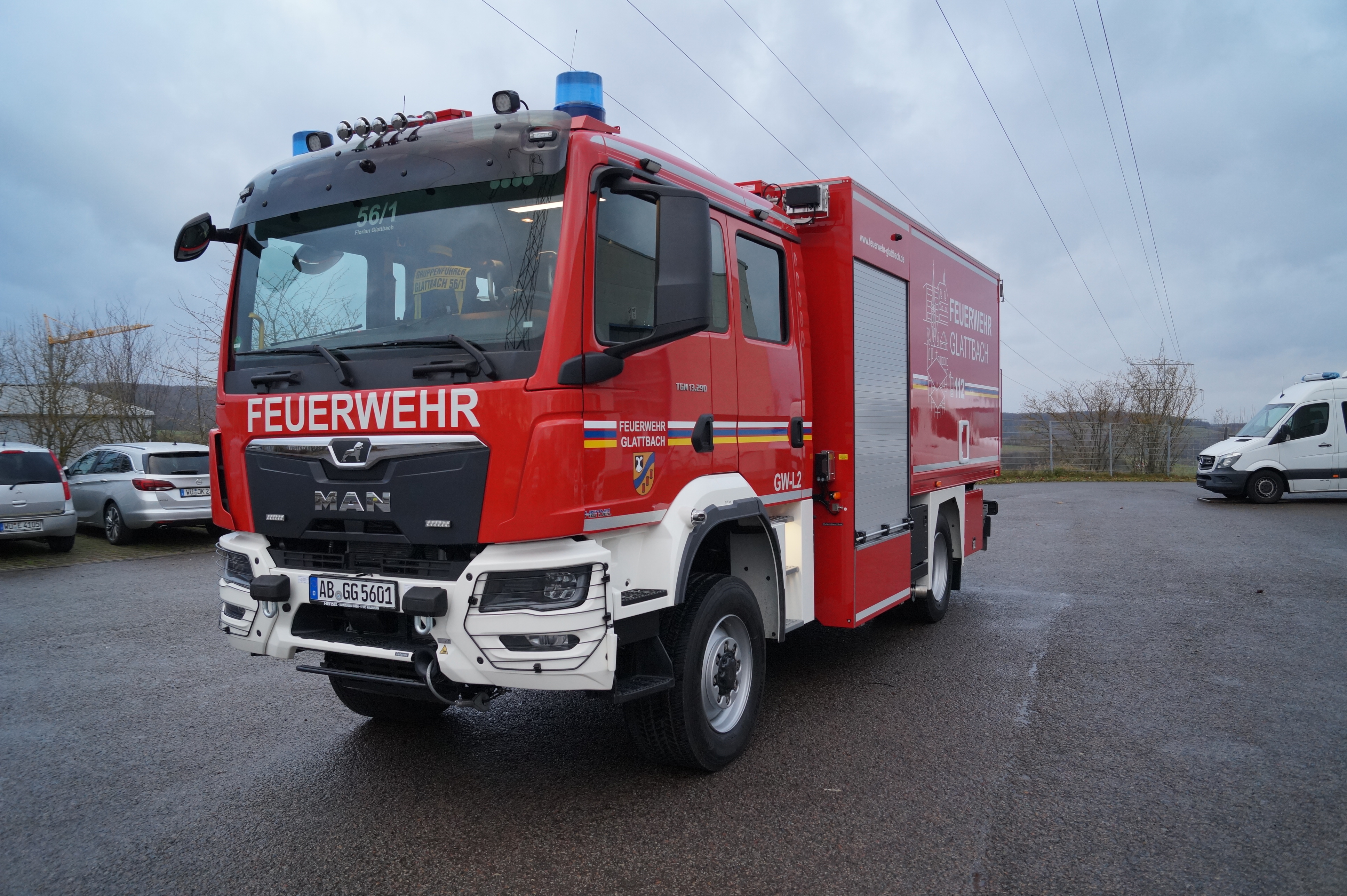 GW-L2 - Glattbach, Ort/Kunde: Gemeinde Glattbach, Fahrzeug: MAN TGM 13.290 4x4 BL DoKa, Typ: GW-L2 - HENSEL Fahrzeugbau - Auslieferung Kundenfahrzeug