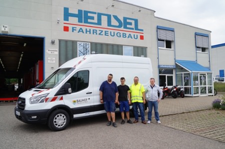 Sortimo Ausbau Bauhof Uettingen, Ort/Kunde: Bauhof Uettingen, Fahrzeug: Ford Transit L3 H3, Typ: Ausbau