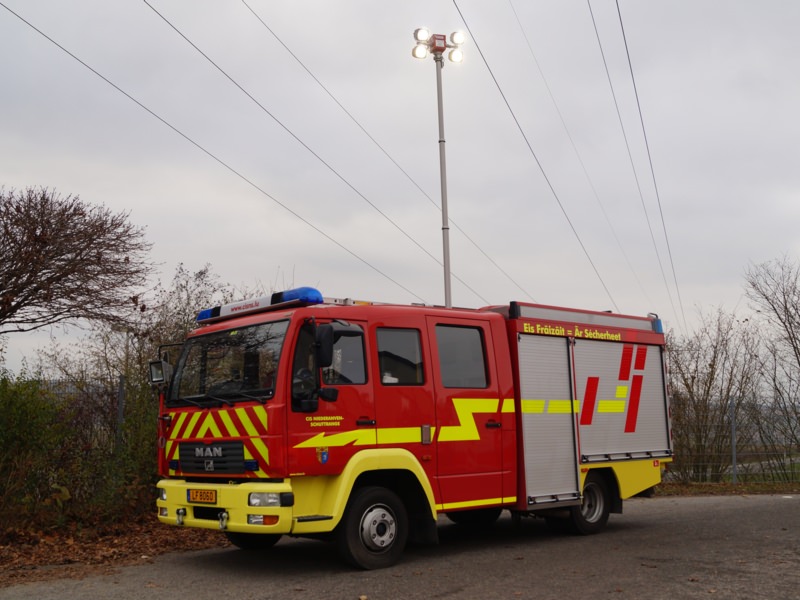 Nachrüstung Lichtmast / Umbau - Niederanven, Ort/Kunde: Niederanven, Fahrzeug: MAN LF21, Typ: Reparatur - HENSEL Fahrzeugbau - Auslieferung Kundenfahrzeug