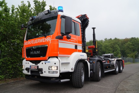 WLF - Fa. Boehringer Ingelheim, Biberach, Ort/Kunde: Biberach an der Riss, Fahrzeug: MAN TGS 35.400 8x4 BL, Typ: WLF - HENSEL Fahrzeugbau - Auslieferung Kundenfahrzeug