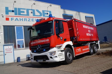 WLF + AB-CO2 Löschanlage  Mainsite WF, Ort/Kunde: Mainsite GmbH & Co. KG, Fahrzeug: Mercedes Benz Trucks  Actros 2536 6 X 2, Typ: WLF - HENSEL Fahrzeugbau - Auslieferung Kundenfahrzeug