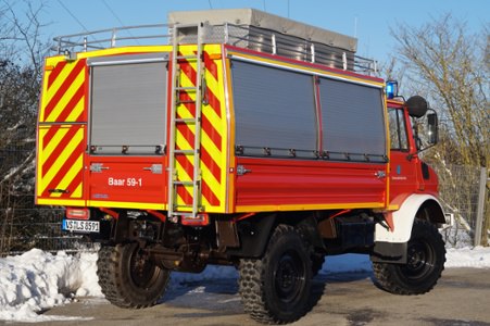 Instandsetzung Gerätekoffer RW 1 Schwarzwald-Baar-Kreis, Ort/Kunde: Landratsamt Schwarzwald-Baar-Kreis, Fahrzeug: MB UNIMOG 1300, Typ: Reparatur