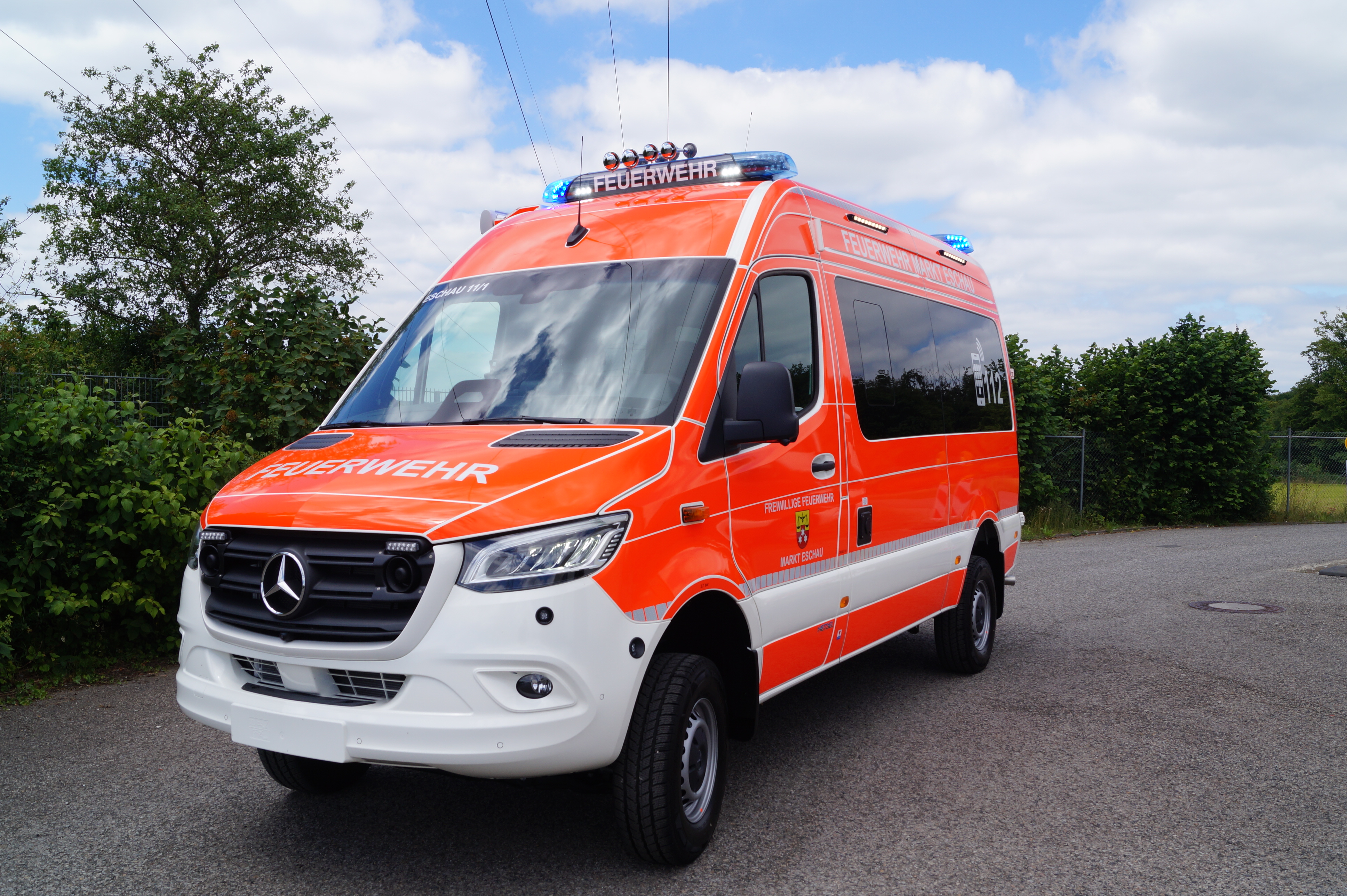 MZF - Eschau, Ort/Kunde: Markt Eschau, Fahrzeug: MB Sprinter (3665) 4x4 HD, Typ: MZF-MTW-MTF - HENSEL Fahrzeugbau - Auslieferung Kundenfahrzeug