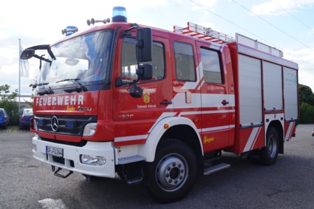 Nachrüstung Manövrierscheinwerfer - Rödermark, Ort/Kunde: Rödermark, Fahrzeug: MB Atego, Typ: Reparatur - HENSEL Fahrzeugbau - Auslieferung Kundenfahrzeug