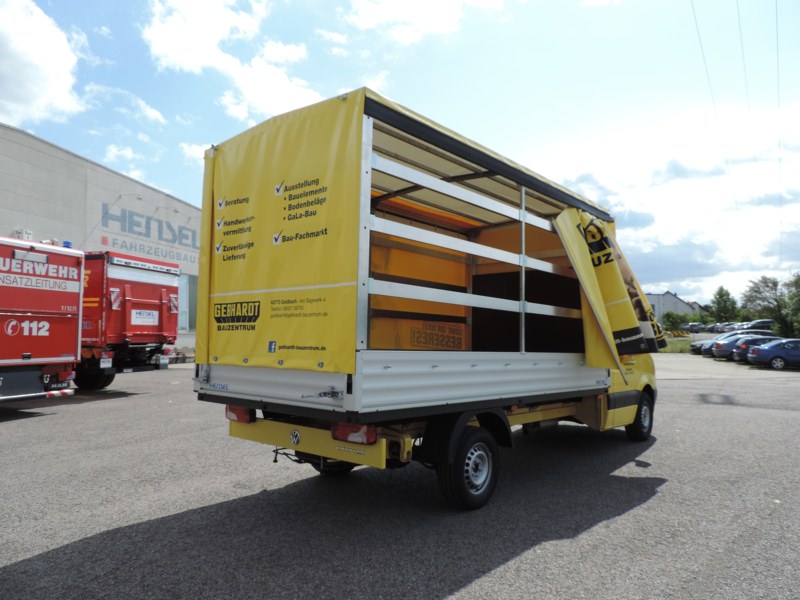 HENSEL Fahrzeugbau - Planengestell mit Dachspoiler - Autohaus Hettinger, Marktheidenfeld, Kunde: Autohaus Hettinger GmbH