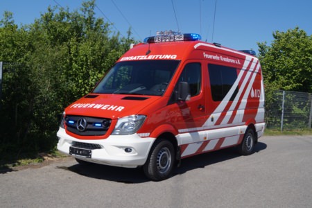 ELW1 - Kressbronn, Ort/Kunde: Feuerwehr Kressbronn, Fahrzeug: MB Sprinter (3665) Hochdach, Typ: ELW1 - HENSEL Fahrzeugbau - Auslieferung Kundenfahrzeug