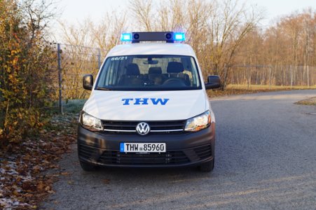 Einbau einer Sondersignalanlage - THW Würzburg, Ort/Kunde: THW Würzburg, Fahrzeug: VW Caddy, Typ: MZF-MTW-MTF