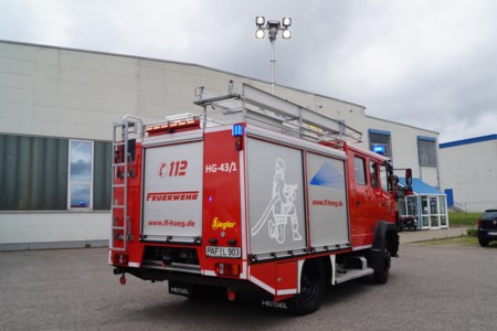 Umbau und Modernisierung Löschfahrzeug - Reichertshofen / Hög, Ort/Kunde: Hög, Fahrzeug: MB 917  LF8/6 Allrad, Typ: Reparatur